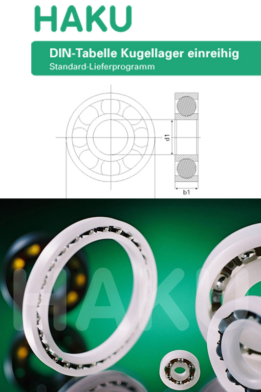 synthetic bearing, plastic bearing, lubricant free bearing CRB cuscinetti